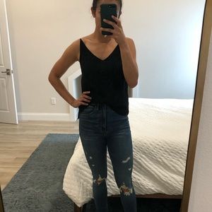 Armani Exchange Black Cami